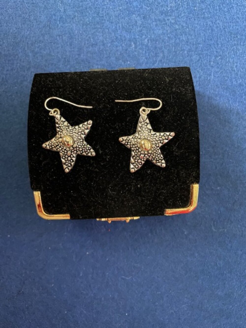 Two tone starfish earrings